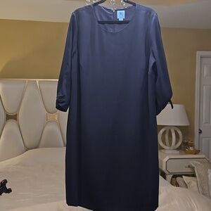 CeCe Navy Blue Midi Dress